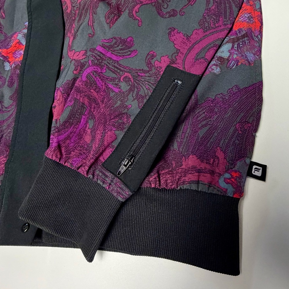 Fabletics Ithaca Bomber Jacket Activewear Floral … - image 7